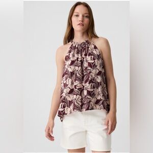 Gap Linen Blend Halter Top